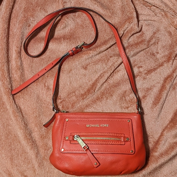 Michael Kors Red Orange Bag - Picture 2 of 10